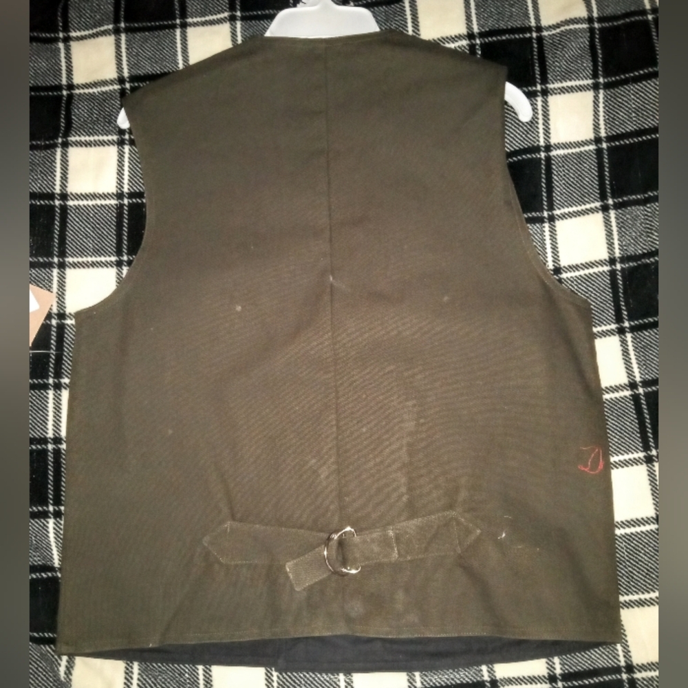 Frontier Classics Old West Style Brown Vest - Picture 2 of 3